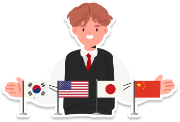 국기와 학생