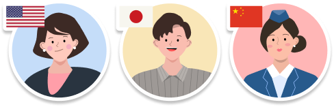 외교관, 통역가, 승무원